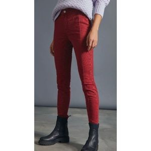 Anthropologie Pilcro Floral Print Denim Leggings Size 26 NWT